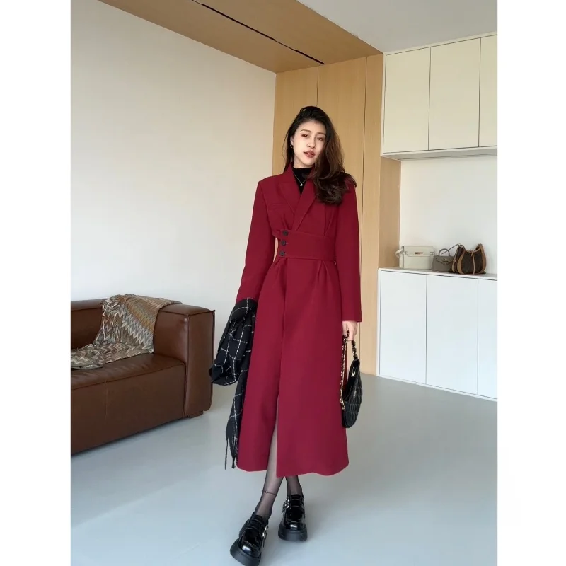 

Новинка! Теплая женская пуховая куртка Zhang a Xing в корейском стиле, красная, с эластичным поясом, приталенная, с длинными рукавами.