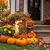 Fall Scarecrow Garden Flag 12x18 Inch Double Sided Thanksgiving Yard Decor llz