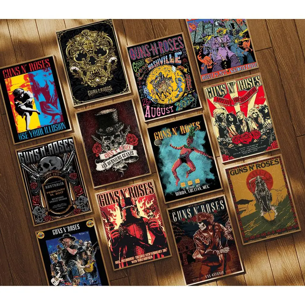 1pc G-Guns N Roses Poster Print For Bedroom Living Room Home Decor Painting Wall Art HD Picture Mural