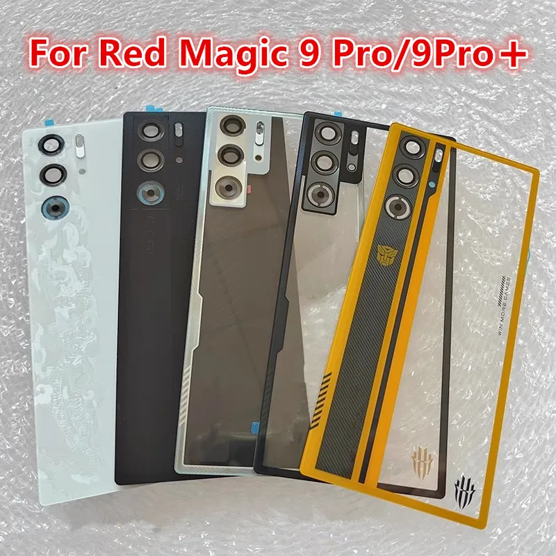 9Pro Rear Housing For ZTE Nubia Red Magic 9 Pro Plus Back Cover Battery Case Replace Repair Spare Parts + Camera Lens NX769J