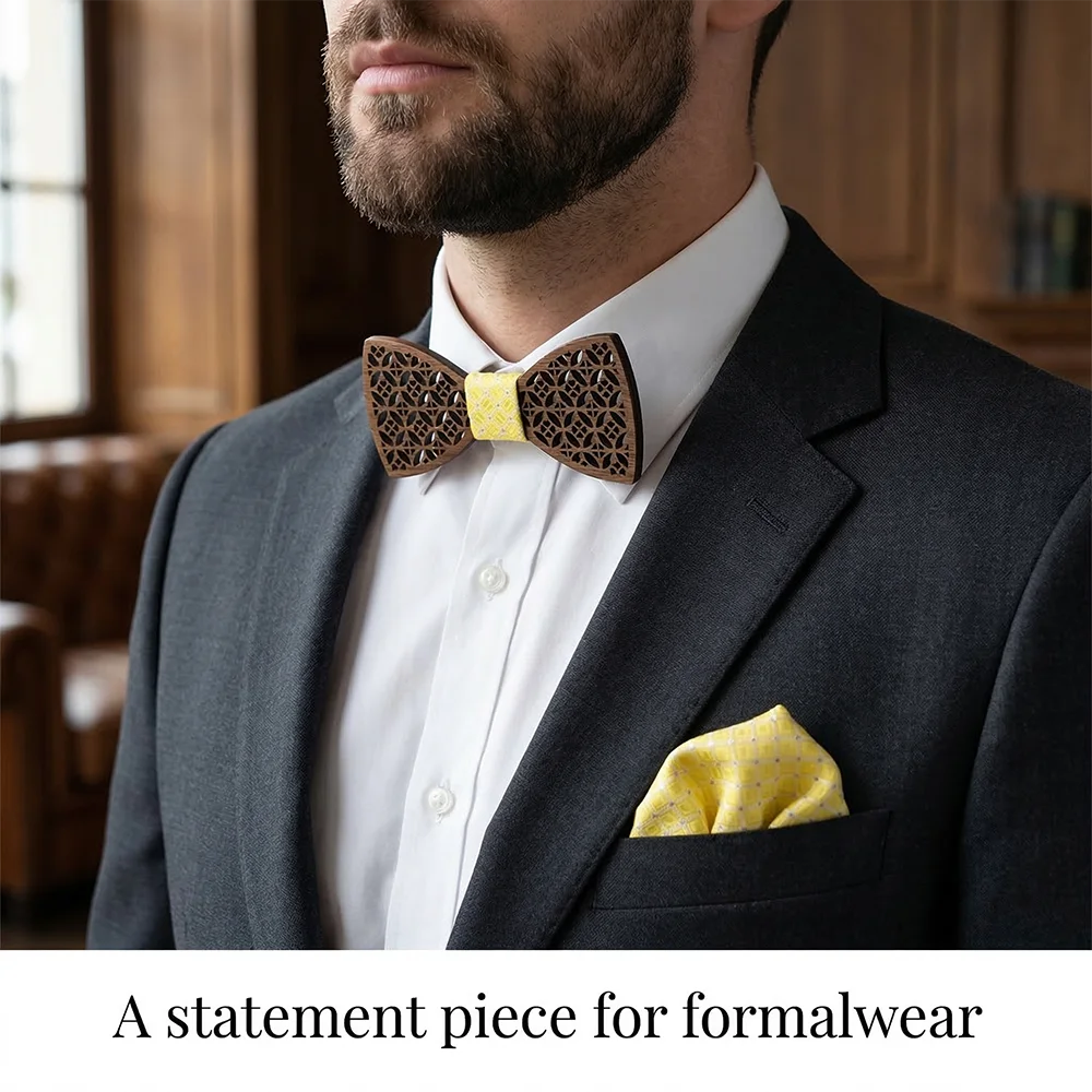 mens-wood-bow-tie-set-cufflinks-pocket-square-lapel-pin-box-rustic-wedding-groomsmen-gift-handmade-walnut-suit-accessories