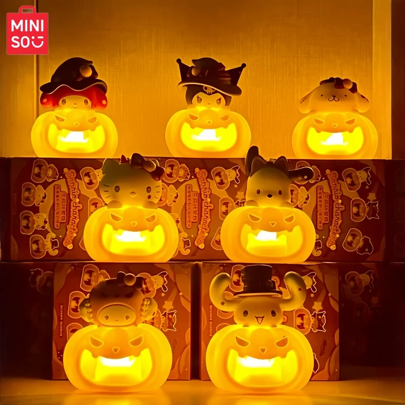 

Original In Stock Miniso Sanrio Family Troublemaker Series Blind Box Night Light Trendy Ornament Halloween Decoration Toys Gifts
