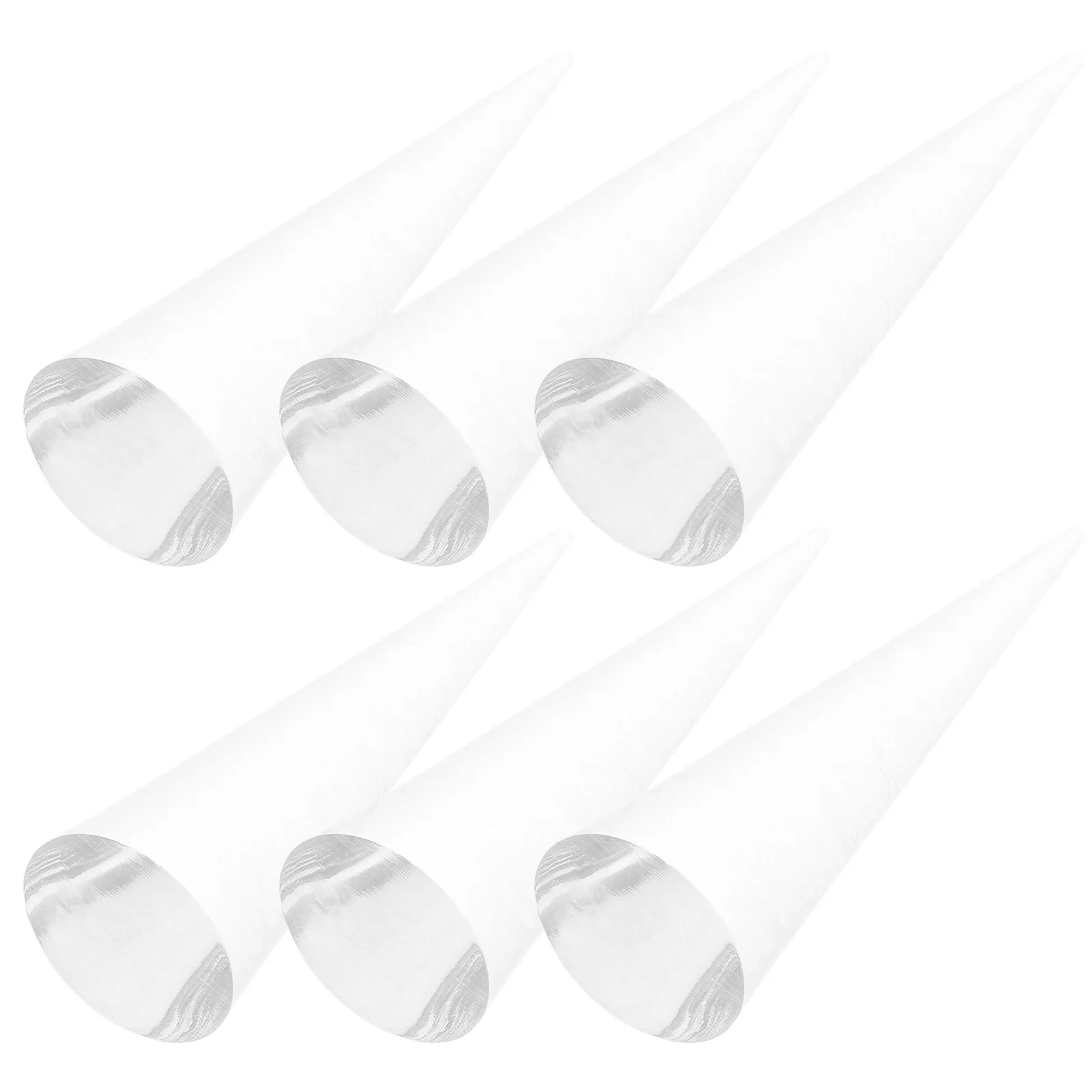 

6Pcs Acrylic Cone Shaped Ring Display Holder Jewelry Organizer Clear Showcase Stand Ring Holder Display