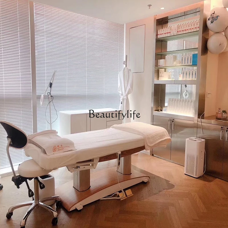 Electric Beauty Multifunctional Hospital Bed Beauty Salon Dedicated Elevated Bed Micro-Finishing