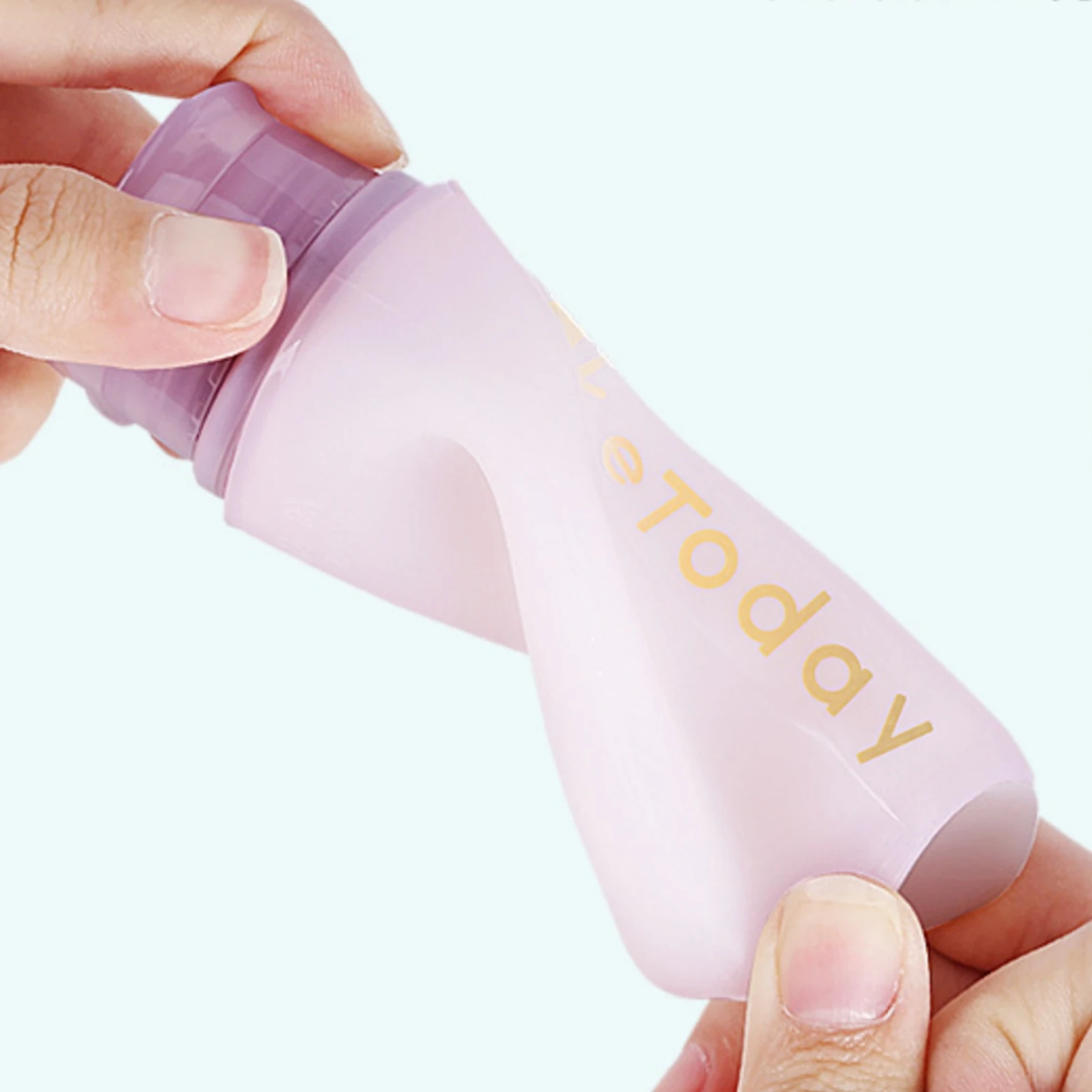 4 Pieces Silicone Travel Bottle Portable Travel Shampoo Bottle Wide Mouth Heat Resistant for Airplane