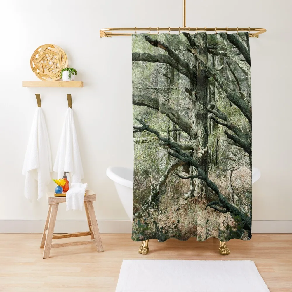 

Mossy Trees Shower Curtain Waterproof Fabric Bathroom Shower For Bathrooms Curtain