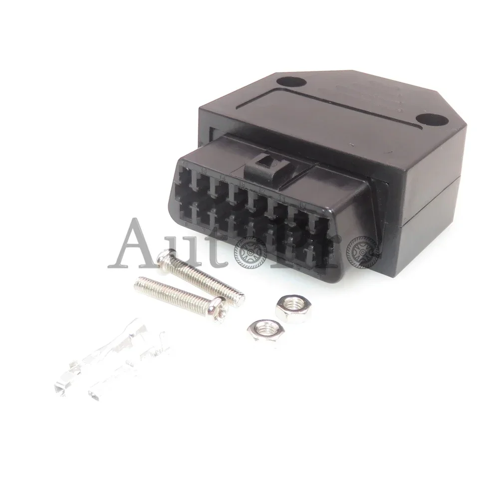 

1 Set 16 Hole Car Replacement Socket Accessories With Terminal Truck OBD Diagnostic Interface AC Assembly Connector Auto Plug