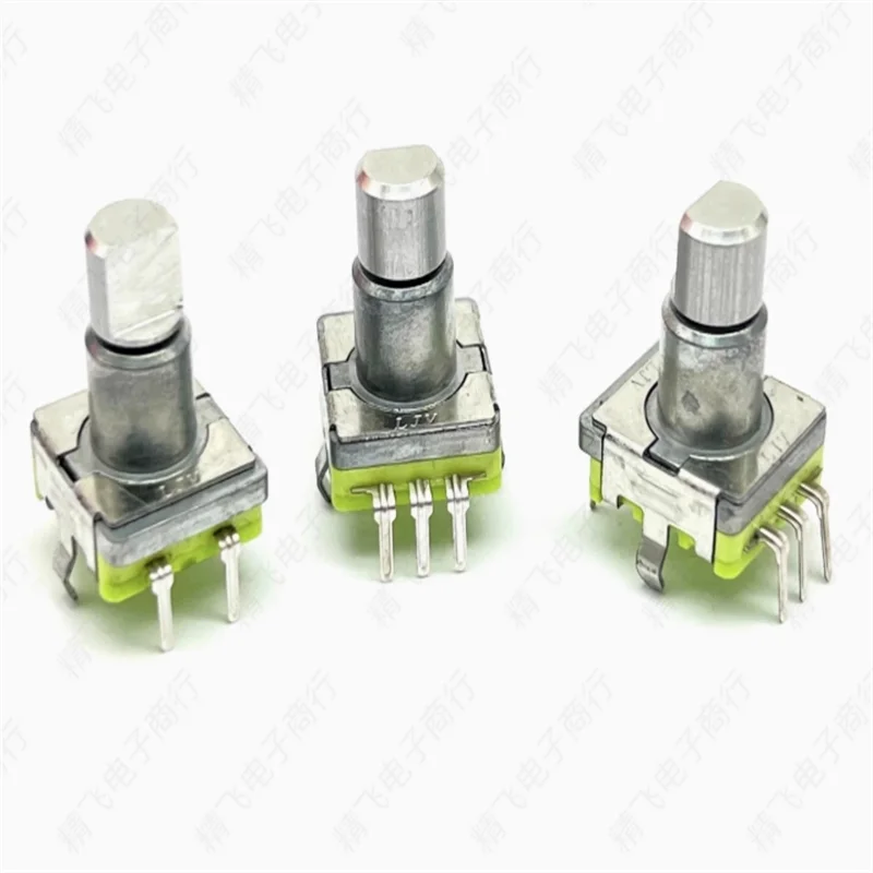 10 PCS Lin Ji EC11 encoder with push switch, car navigation volume switch reset half shaft 13MM