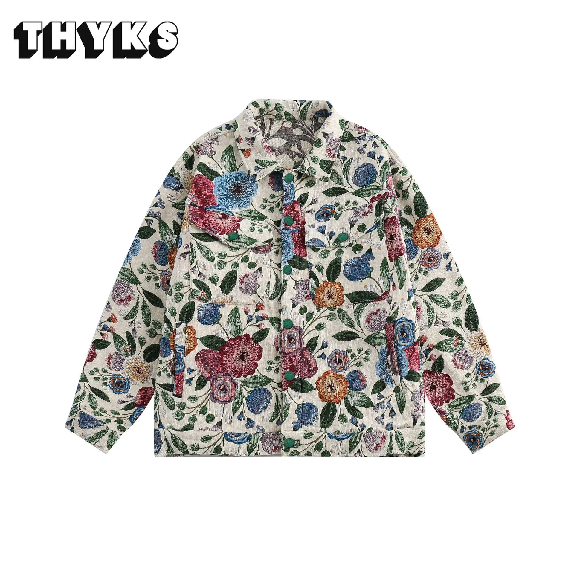 

Vintage Washed Jeans Jacket Men Embroidered Floral Jacket Casual Cotton Jaqueta Masculina Classic Cowboy Denim Coat Male Clothes