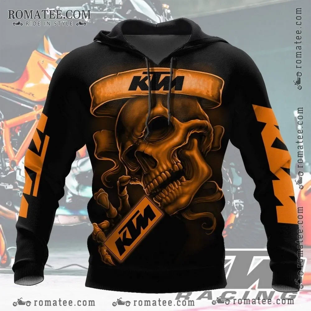 Long Sleeves Comfortable Warm Off-Road Motorcycle Riding Adult Sport Hoodies New Style 3D Printed Pattern Fashion KTM Hoodies