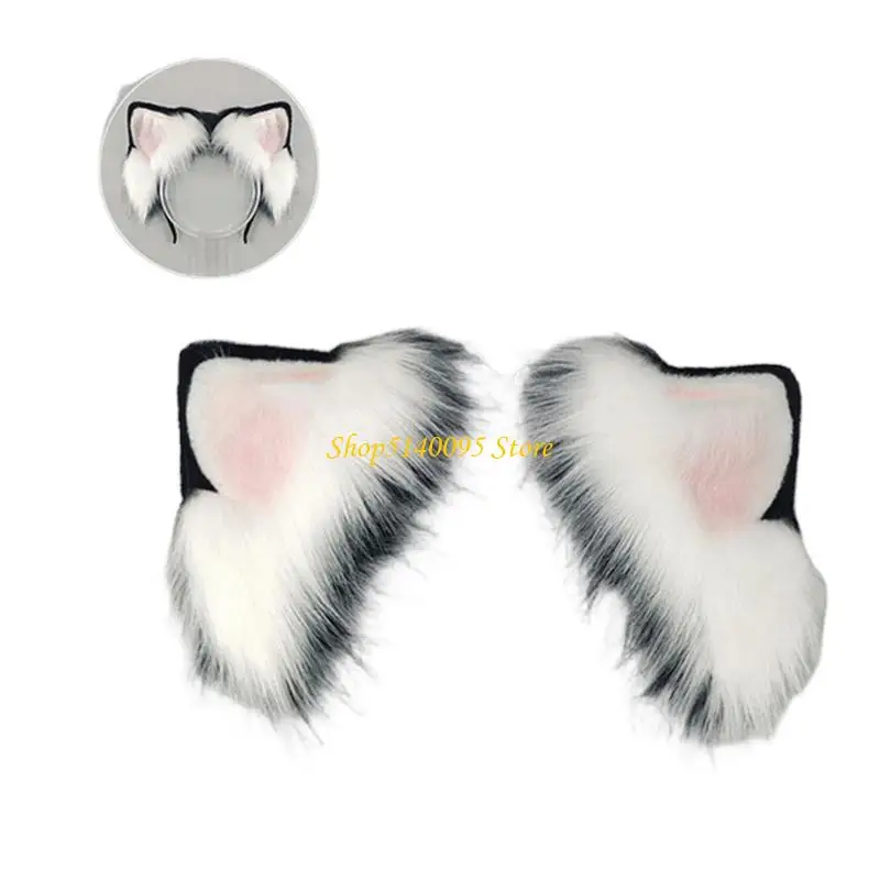 

DXAE Animal Ears Headbands Halloween Cosplay Party Costume Accessory Rechargeable Electric Cats Foxes Wolf Ears Hairhoop