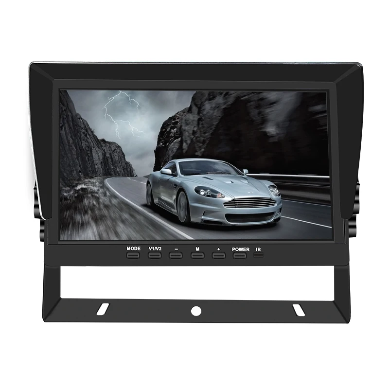SeemeTech 10.1-inch Car Monitor 1024P IPS TFT LCD VGA with Reversing Aid Remote Control and Camera Truck
