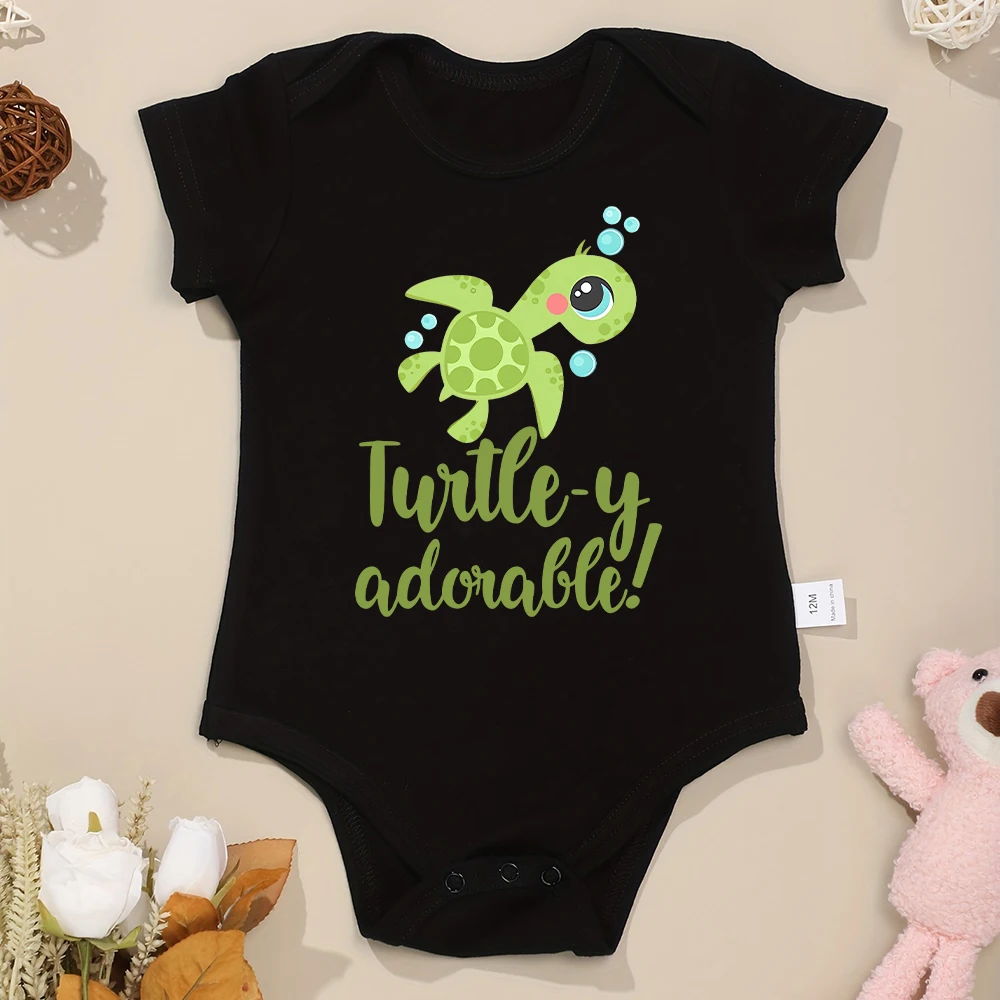 

Cartoon Cute Baby Boy and Girl Clothes Aesthetic Turtley Adorable Pattern 0-24 Months Infant Onesies Cotton Newborn Bodysuits