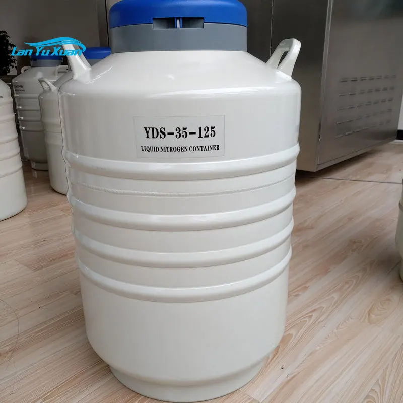 Frozen Semen Tank 35l  Vial Medical Cooler Box Storage Liquid Nitrogen Dewar Container