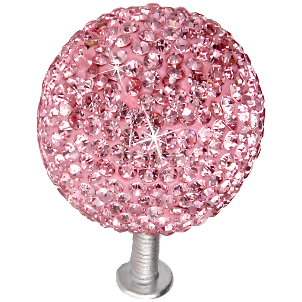 

Drawer Knobs Metal Round Handle Stainless Steel European American Pulls Pink Single Hole Cabinet Handles