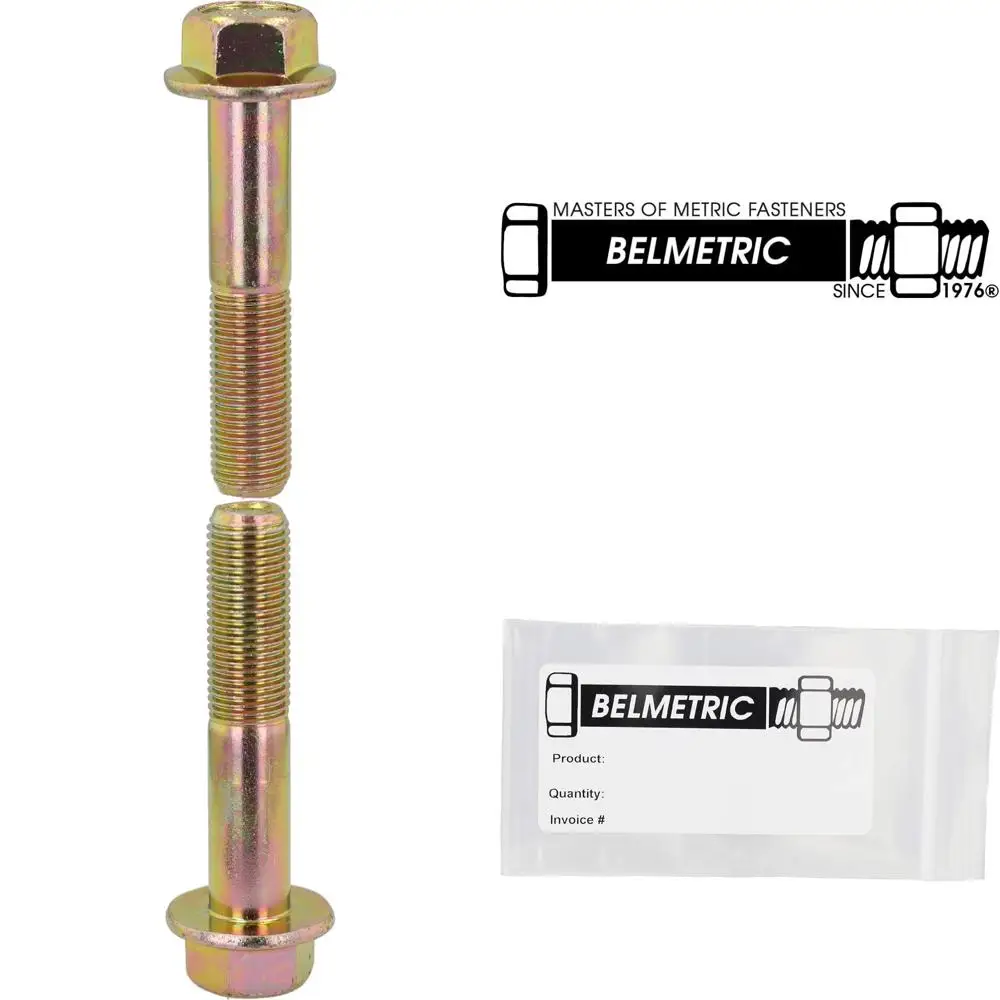 فئة 10.9 مسامير شفة رأس سداسية من الزنك الأصفر، 12 مم × 1.25 مم × 70 مم، مفتاح ربط 17 مم، 25 قطعة، للسيارات والدراجات النارية والميكانيكية