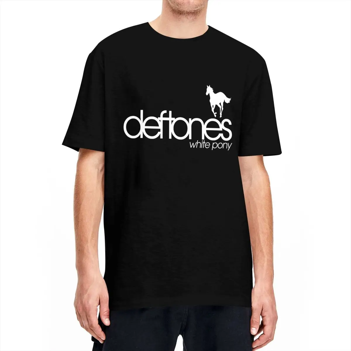 Men Women WHITE PONY Deftones Music Band Tour T Shirt Cotton Clothing Vintage Short Sleeve Round Collar Graphic Printed T-Shirts