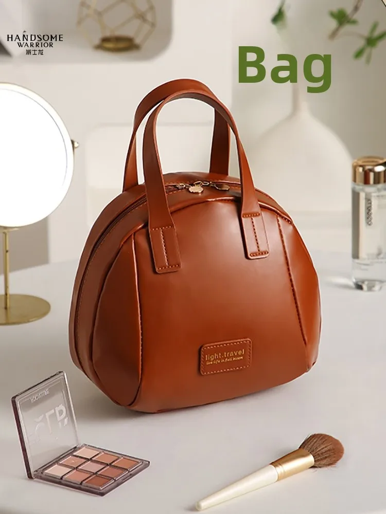 

Портативная вместительная женская сумка-клатч, дорожная косметичка, сумка для хранения туалетных принадлежностей, водонепроницаемая, из полиуретана