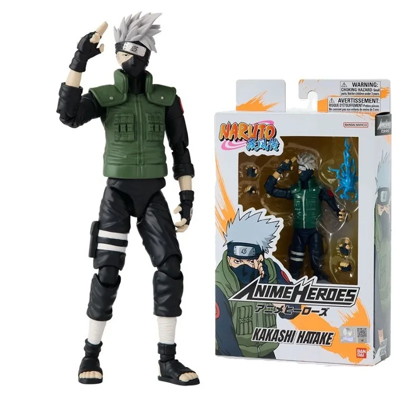 BANDAI originale NARUTO Uzumaki Naruto Hatake Kakashi Uchiha Sasuke giunti mobili Anime Action Figures giocattoli per ragazzi ragazze regalo