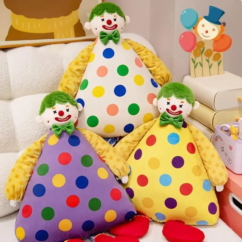 Clown Stuffed Pillow Toy Soft Plush Toy For Children Cuddling Travel Companion And Interactive Roleplay Game Plush Doll 15UB