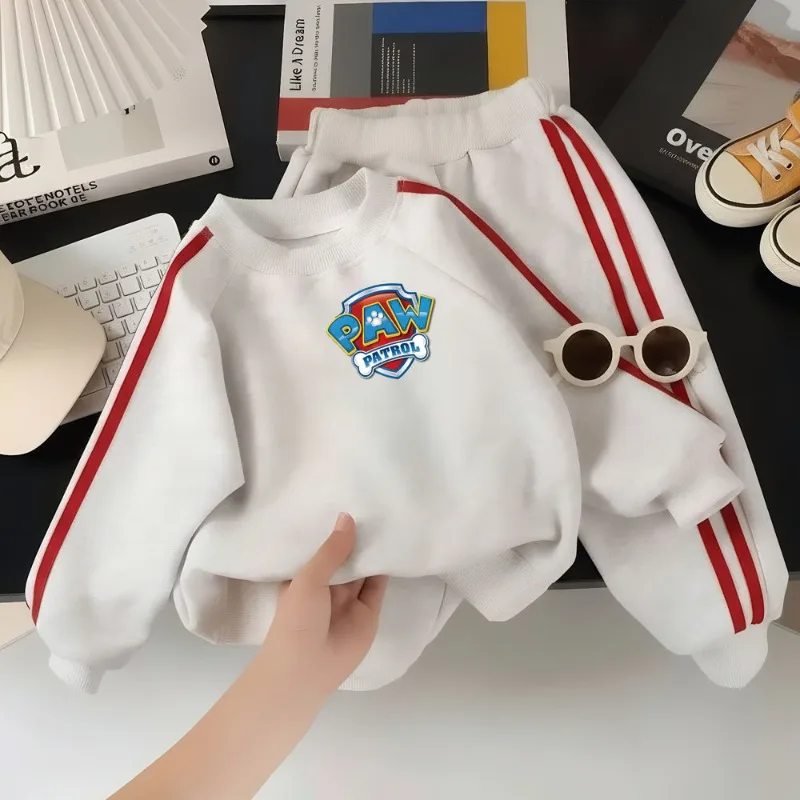 PAW Patrol Spring Autumn Printed O Neck Sweatshirts and Pants Two Piece Sets Kids Boys Casual Tracksuit Sets Sport Clothing