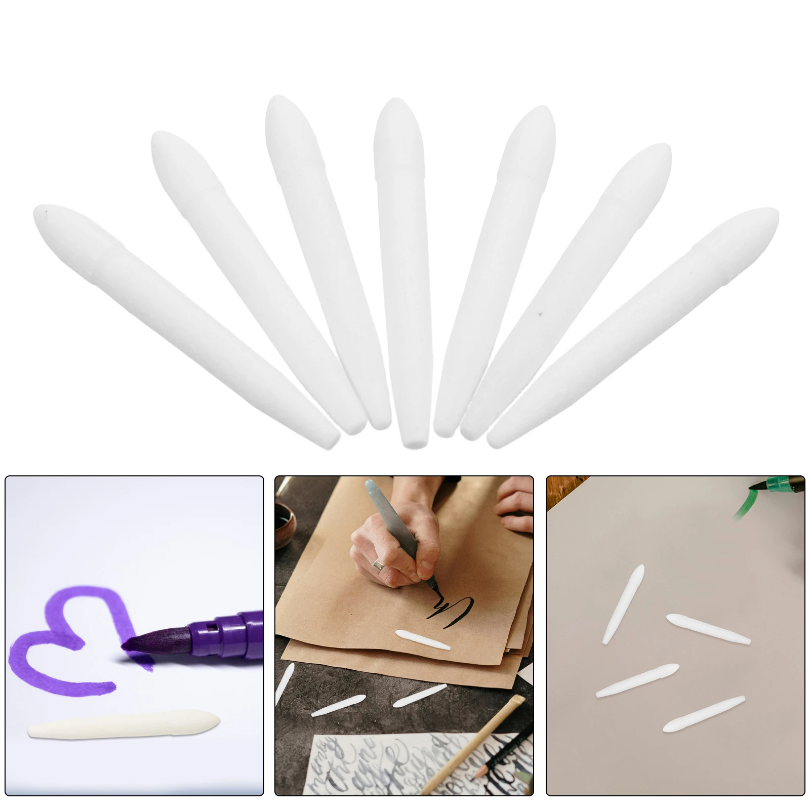 

20Pcs Marker Replacement Nibs Round Tip Fine Replacement Paint Pen Tips for Acrylic Oil-Based Markers Drawing Writing Supplies