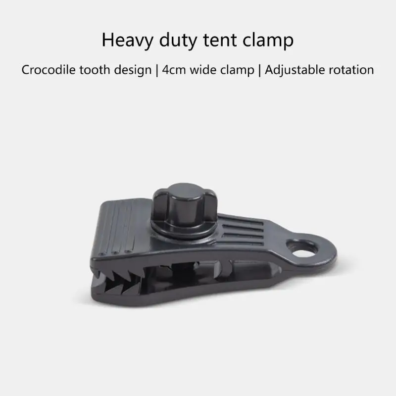 

652F 10Pcs Thumb Screw Tent Clip Lock Grip Clamp Tent Fasteners Holder Tarpaulin Clip