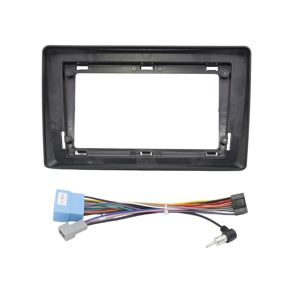 10 Inch Android Car Stereo GPS Dash Fascia Frame Panel Kit With Wiring Harness Adapter For Suzuki Ignis 2004-2007