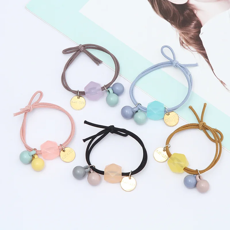 

New Jelly Square Hair Round Headline For Women Fresh Rubber Band Headline For Simple And Versatile Ponytail Hair Rope