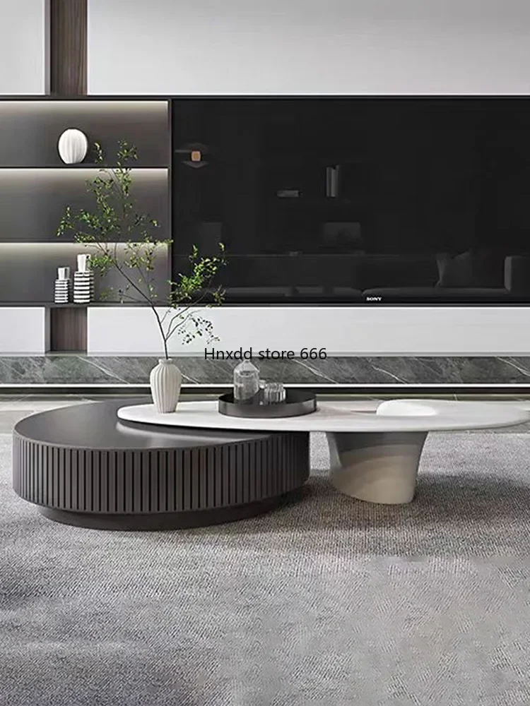 Minimalista Sala Sofá, Triangular Coffee Table Combinação