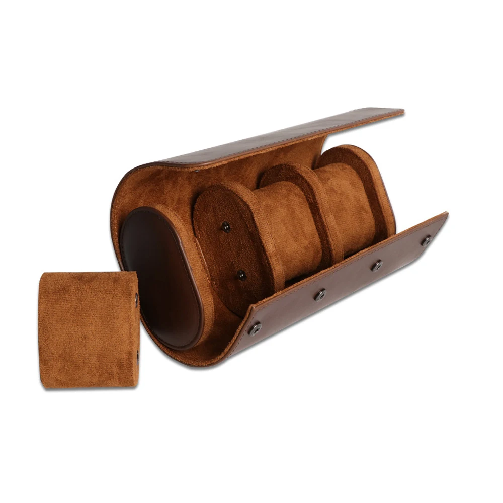 Watch Roll Travel Case for Men and Women Watch Storage Bag and Organizer-Secure Storage with Innovative Removable Pillows