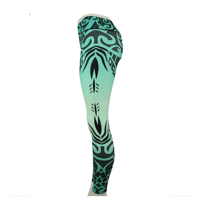 Print Yoga Pants Women Unique Fitness Workout Sports Running Leggings Sexy Push Up Gym Wear Elastic Slim