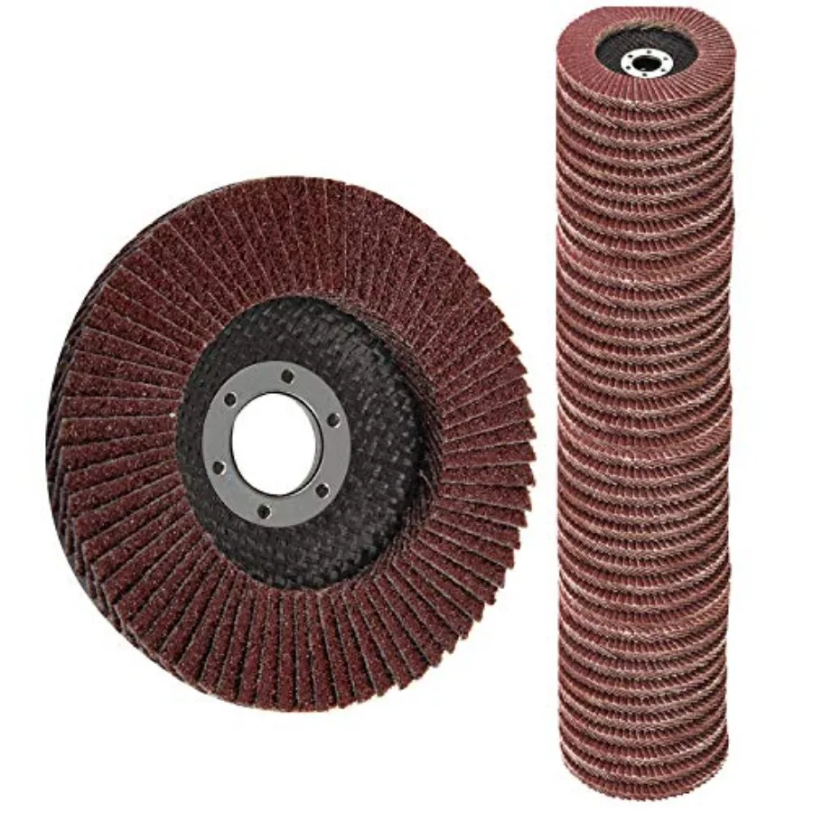 

Flap Discs 40 PCS 4.5 Inch - 40 60 80 120 Grit Grinding Discs 4 1/2 Assorted Sanding Grinding WheelsAluminum Oxide Abrasives Gr