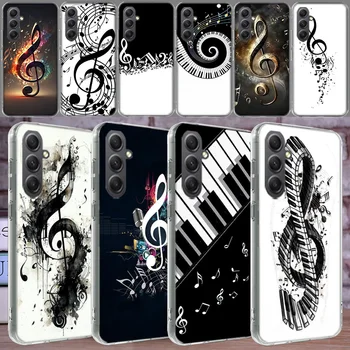 Piano Keys Musical Case For Phone Samsung Galaxy A12 A22 A32 A52 A52S A13 A23 A33 A53 A14 A24 A34 A54 5G A73 A42 A9 A8 A7 A6 Plu