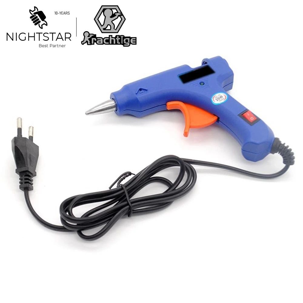 20W Hot Melt Glue Gun 7mm Glue Stick Industrial Mini Guns Thermo Electric Heat Temperature EU / US Plug / Power tool accessories