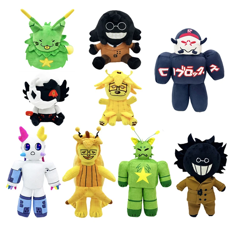 

New Game Peripherals Regretevator Gnarpy Green Cat Plush Toy White Cat Robot Doll Children's Birthday Gift