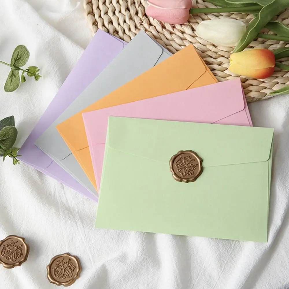 10pcs Mini Macaron Color Envelopes Blank Candy Color Invitation Cards Card Packing DIY Packing Envelope Decoration Gift