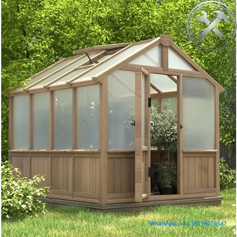 

Outdoor Garden Greenhous Polycarbonat Vent Roof Green Hous For Flower Plant Growing