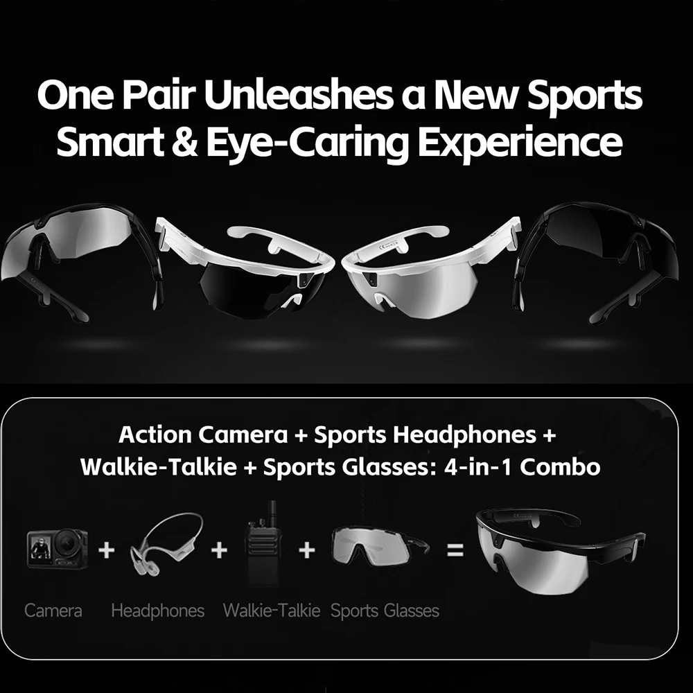 2026 AI Smart Simple Black Frame Glasses, High-Definition Camera for Photography, Video Recording and Call Smart Glasses