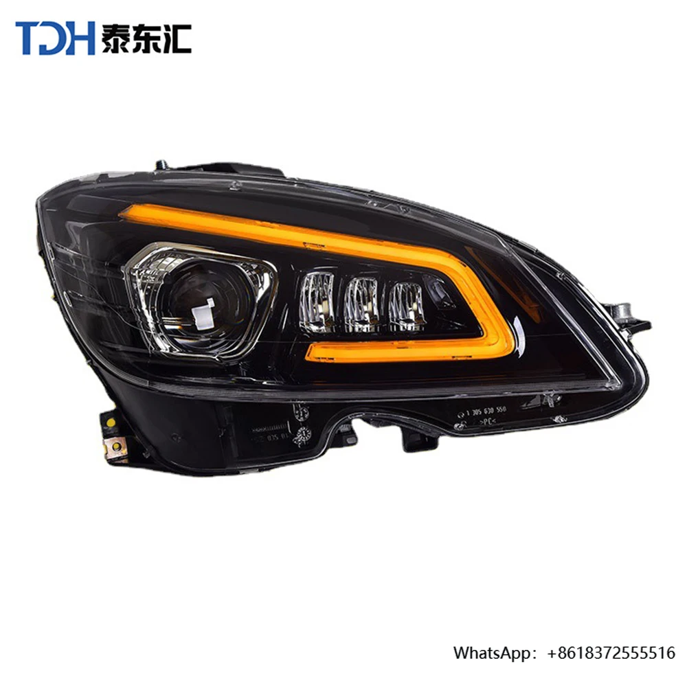 

High Quality 100W LED Headlight Lamp Assembly for W204 6000K Color Temperature Car Lights