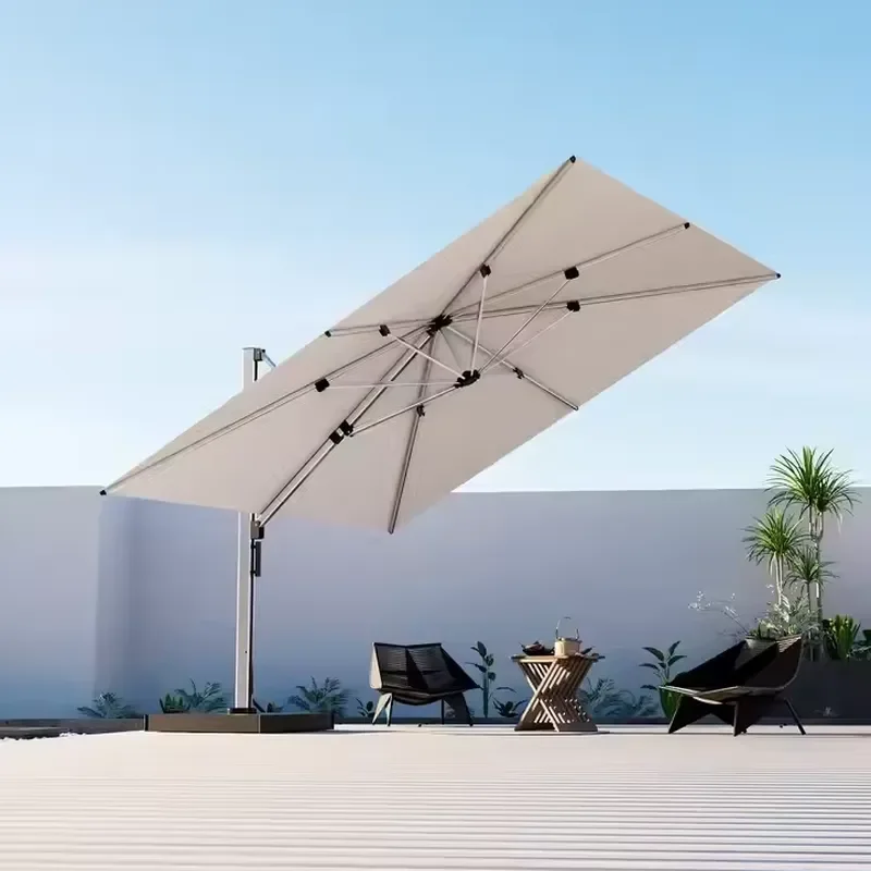Modern Fashion High Quality Aluminum Outdoor Folding Umbrella Windproof Waterproof for Beach Park Hospital Hotel & Gym