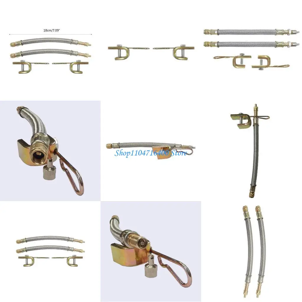 

y1gd Extension Hose Inflator Tube Pipe Cord for Car Motorbike Tube for V