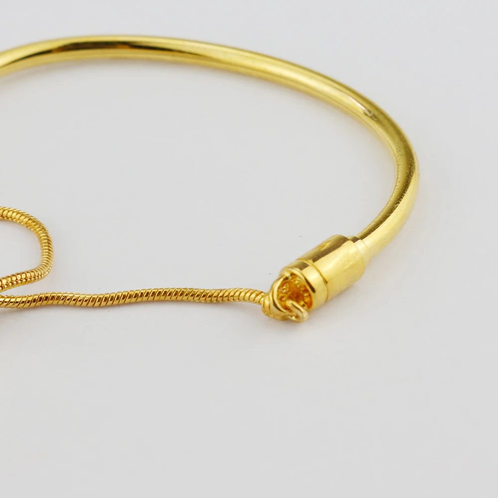 925 Silver Plated Bracelet Simple Adjustable Chain Fit for Original Charm DIY Fashion Jewelry for Women Gifts - Image 4