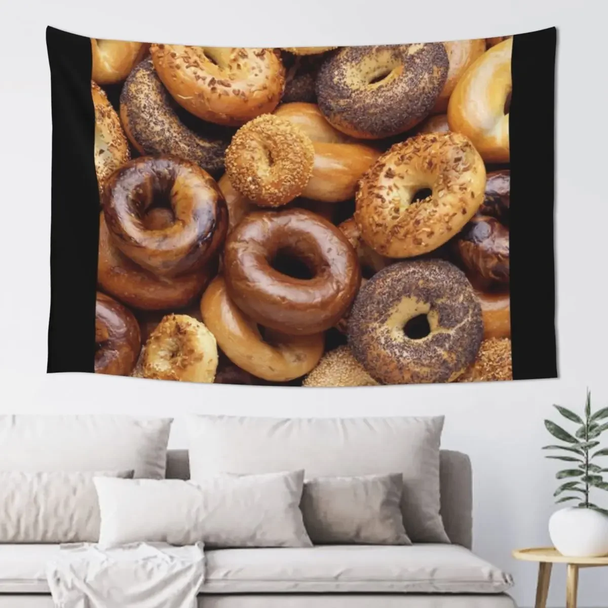 All About That Bagel Tapestry Wall Tapestries Aesthetic Room Decoration Room Decoration Aesthetic Tapestry