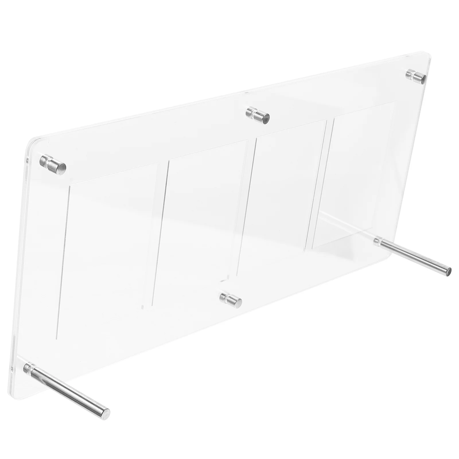 

Trading Card Holder Stand Clear Acrylic Display 4 Slots Durable Organizer for Game Baseball Sports Card Display