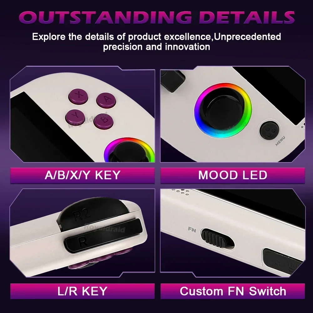 NEW 64G 128G Trimui Smart Pro Handheld Game Console 4.96''IPS Screen Linux System Joystick RGB Lighting Retro Video Game Player