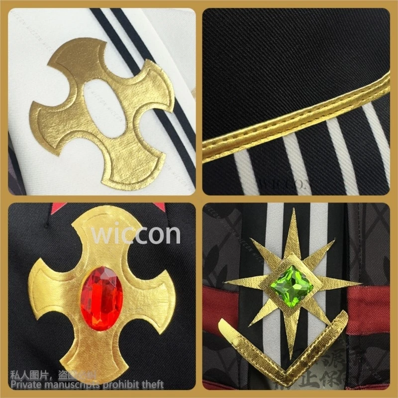 Ensemble Stars Comic Con Suou Tsukasa Knights Costume Fallen Angel's Dinner Party Idol Suit Hat Wigs Customized Cos Anime Game