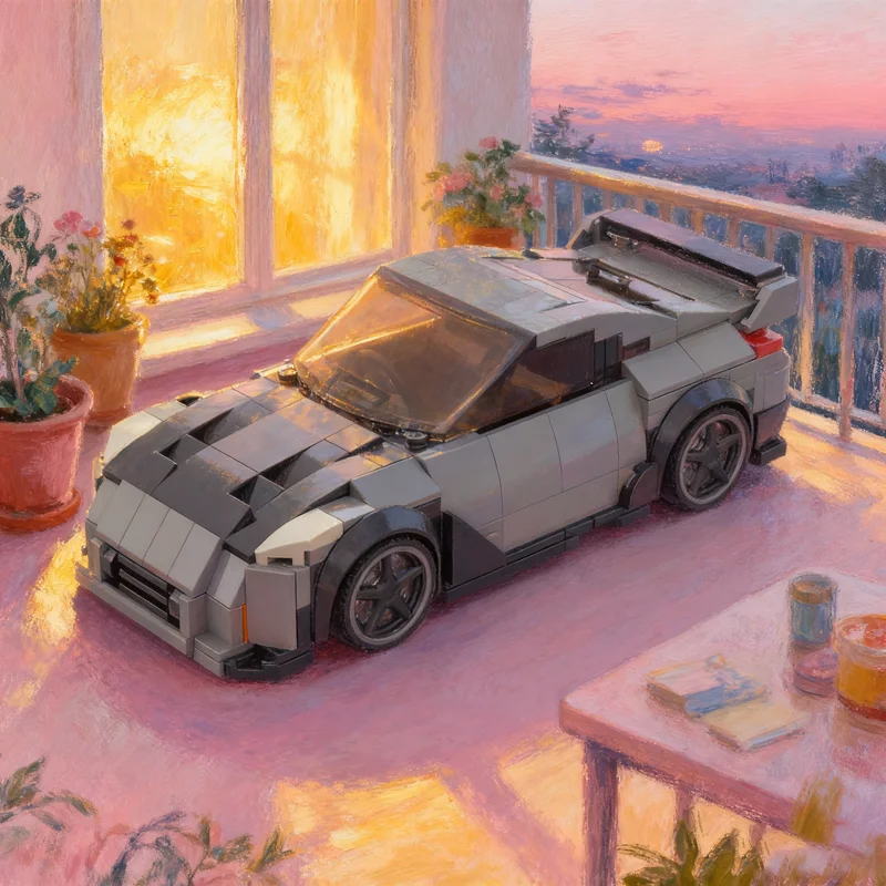 

336 шт. MOC DK S Veilside Nissan City Champions супер модель автомобиля строительные блоки строительство идея рождественского подарка игрушки кирпич