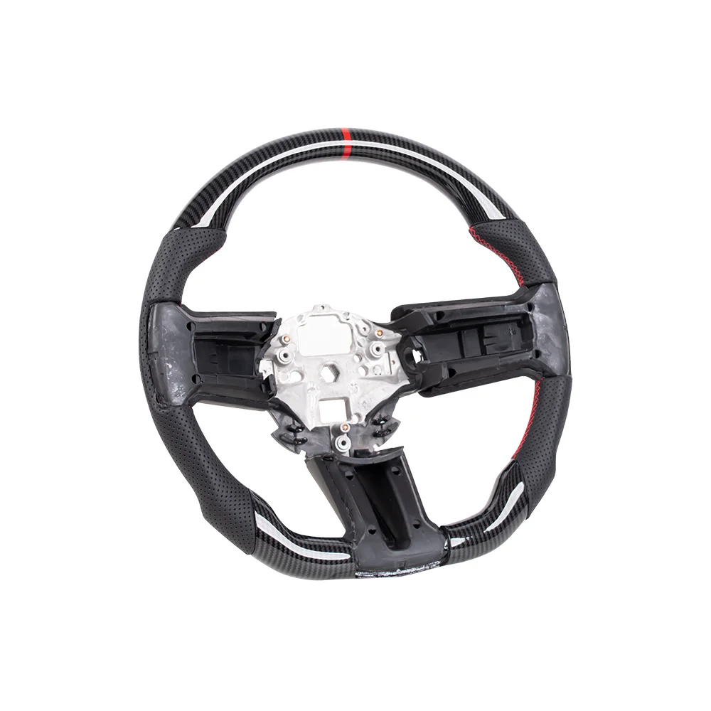 Steering Wheel For Ford Mustang 2012 2013 2014 Real Carbon Fiber Steering Wheel