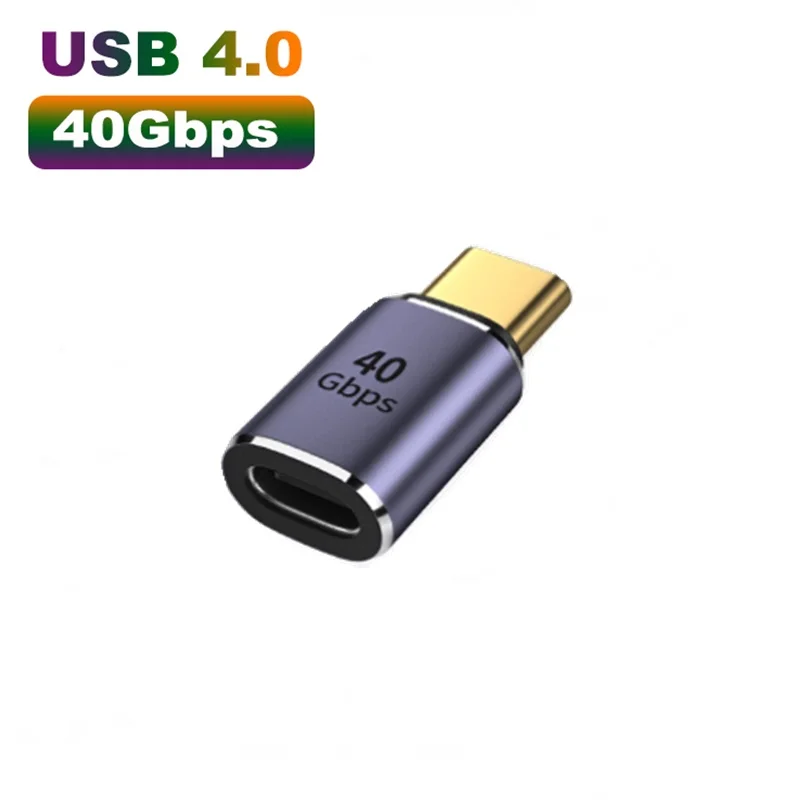 40Gbps Type-C Adapter USB 4.0 Male To Female Data 100W Charge Sync Extension Cable Connector USB-C To Type C Adapter Replacement